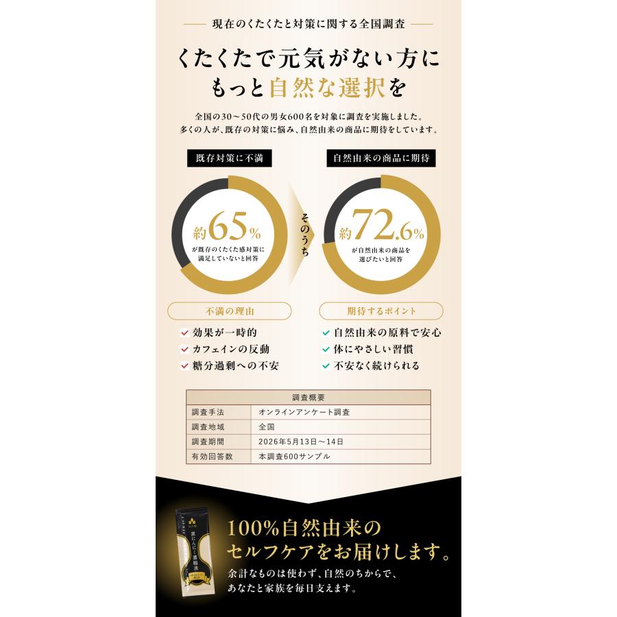 くたくたで元気がない方に自然な選択を