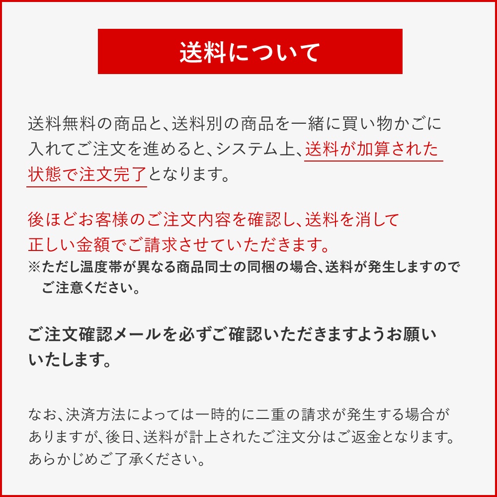 送料について