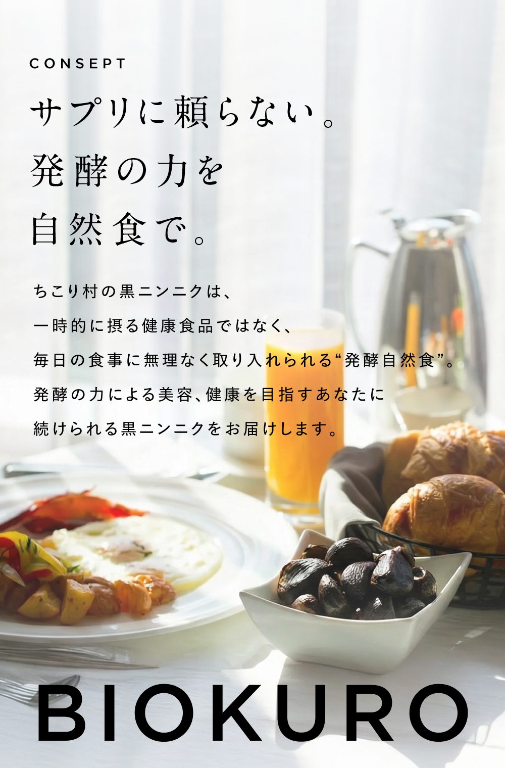 ビオクロ　サプリに頼らない発酵の力を自然食で。