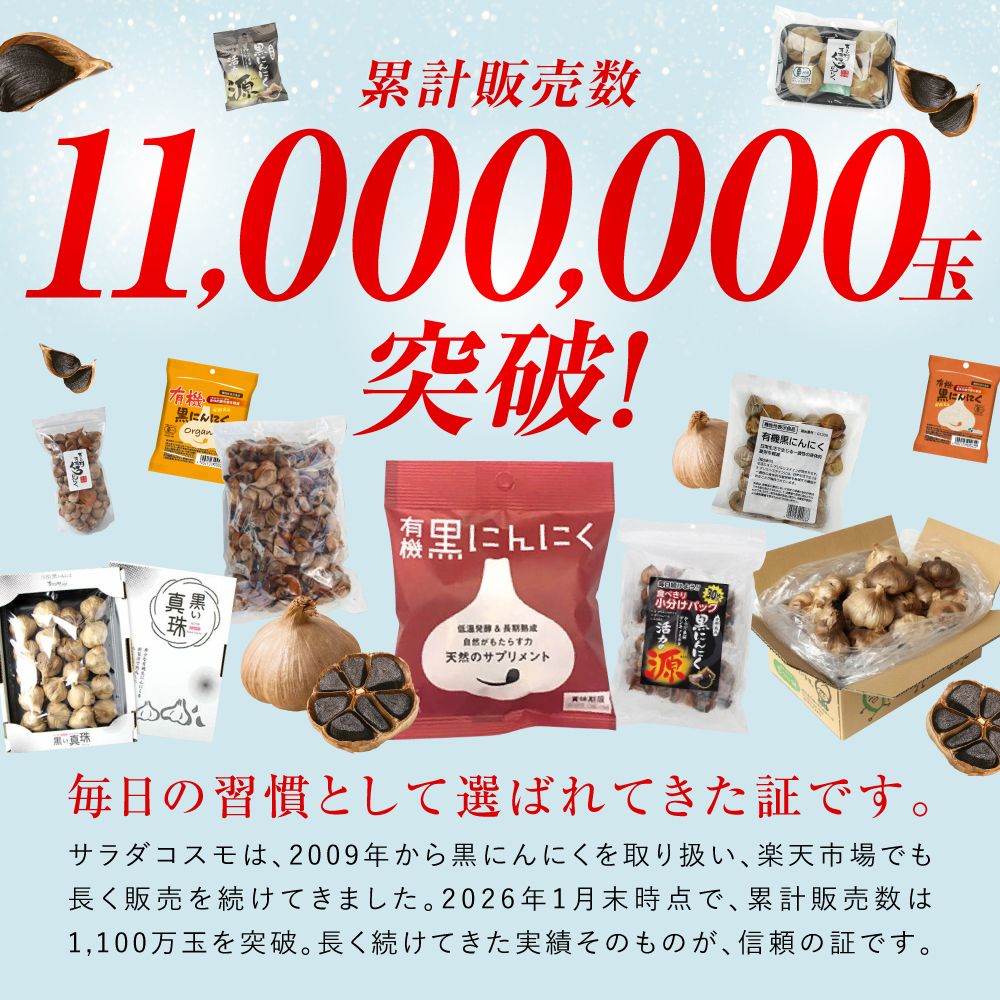 累計販売数11,000,000玉突破