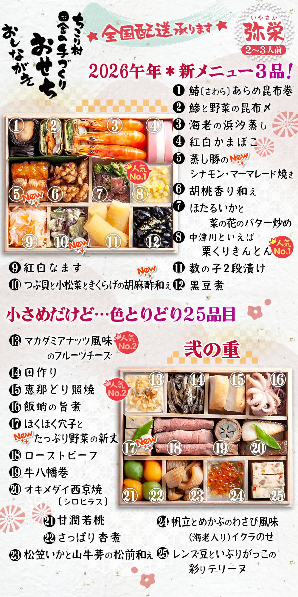 冷凍おせち壱の重