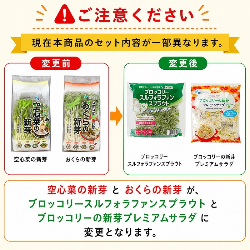11品の発芽野菜スプラウトセット