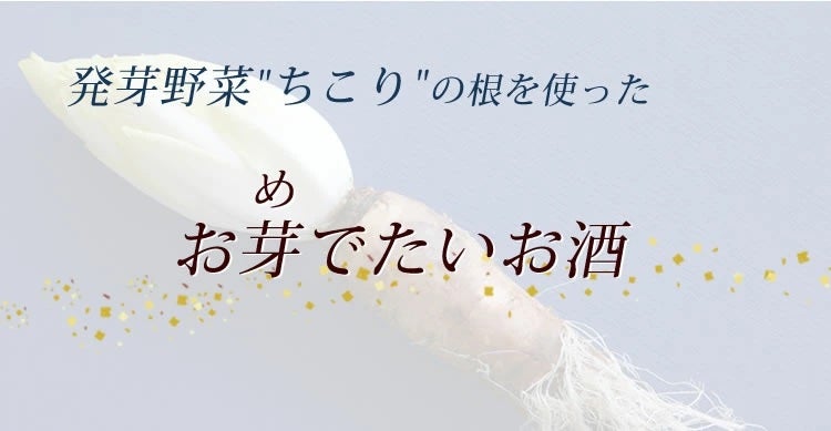 発芽野菜「ちこり」の根を使ったお芽（め）でたい